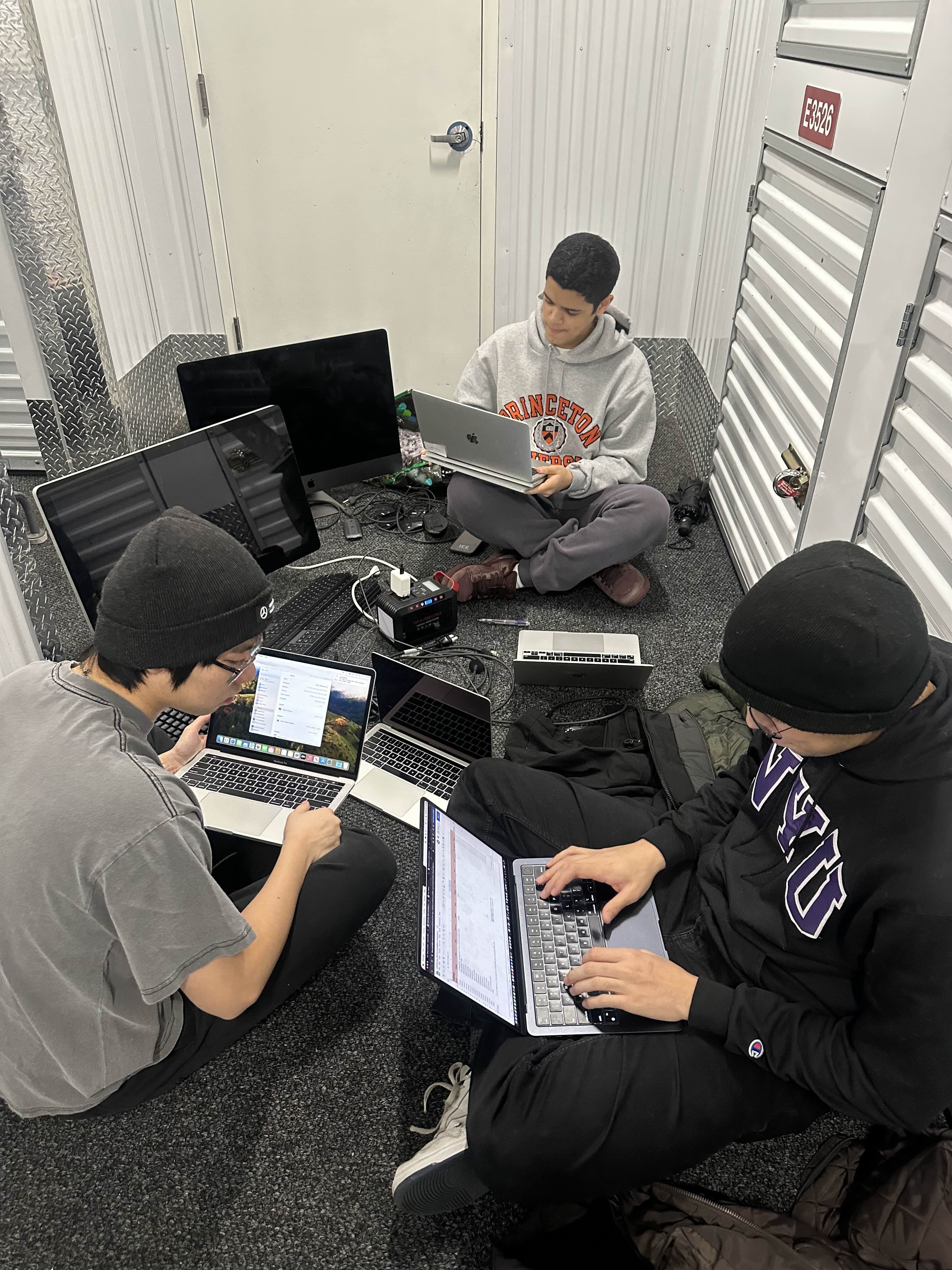 People working on computers